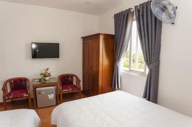 غرفة بسريرين مزدوجين بإطلالة على الجبل، Thanh Thanh Hotel 6/7
