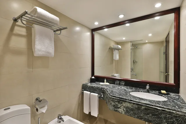 غرفة بسرير كينج بإطلالة على المسبح، Hilton Cairo Heliopolis 14/15