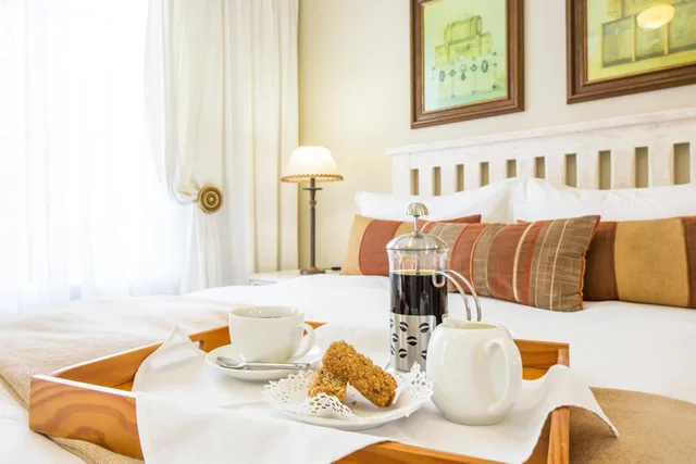 غرفة بسرير مزدوج بإطلالة على الحديقة، Kingfisher Guesthouse 1/1