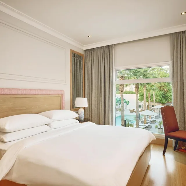 غرفة بسرير مزدوج بإطلالة على المسبح، Palmyard hotel 3/7