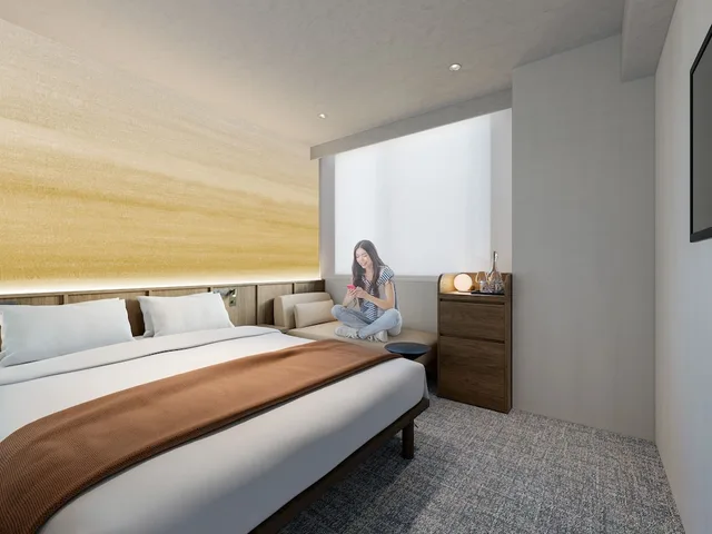 Room, Queen Bed, Premium Floor, Corner، The OneFive Tokyo Kameido 2/4