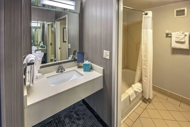 غرفة بسرير كينج مع أريكة لذوي الإعاقة، Courtyard by Marriott Springfield 2/2
