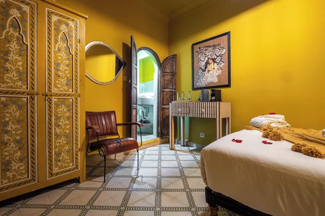 غرفة قياسية بسرير كوين، Riad Dar Khmissa 10/10