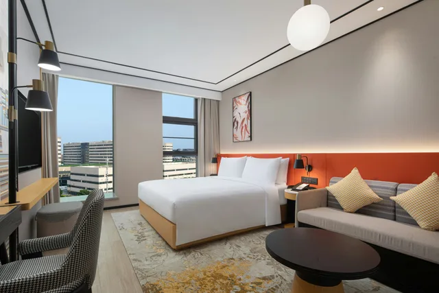 غرفة بسرير كينج، Hilton Garden Inn Beijing Huaxiang Tiantan Hospital 3/4