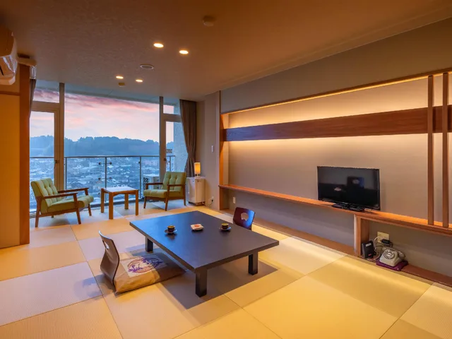 غرفة يابانية عائلية بفرشتي فوتون، Mikuma Hotel 1/1