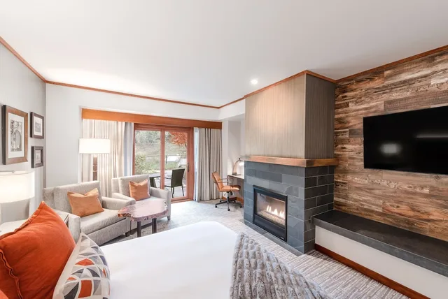غرفة بسرير كينج بشرفة، Salish Lodge & Spa 3/4