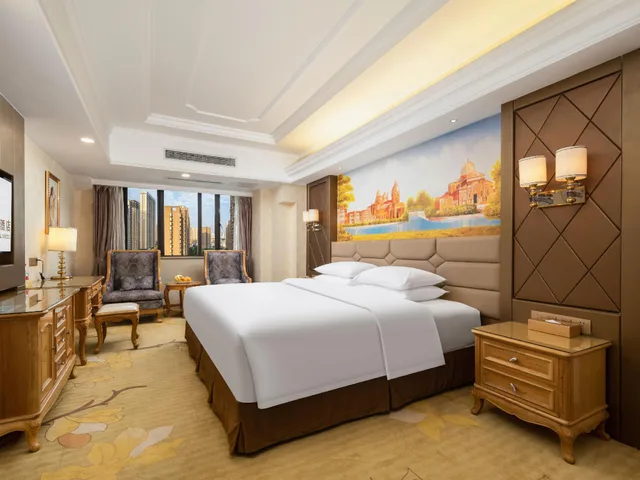 غرفة ديلوكس بسريرين منفصلين، Vienna International Hotel (Wuhan Yangguang Yuhang) 1/1