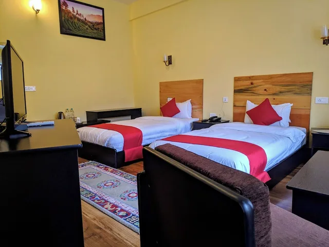 غرفة ديلوكس بسريرين منفصلين بشرفة، Bhutan Silverpine Resort 6/9