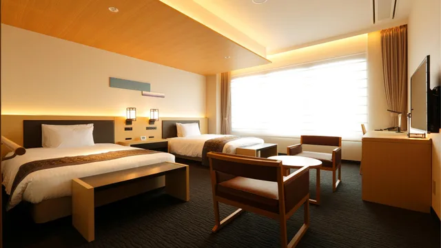 غرفة بسريرين منفصلين، Kanazawa Sainoniwa Hotel 1/1