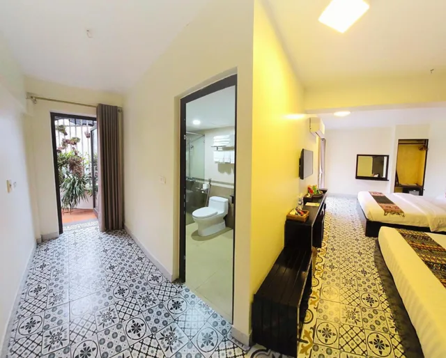 غرفة عائلية بإطلالة على الحديقة، Sapa Village Hotel 5/6