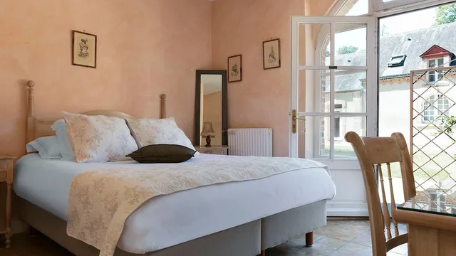 غرفة قياسية بسريرين منفصلين، Chateau Les Muids 2/2