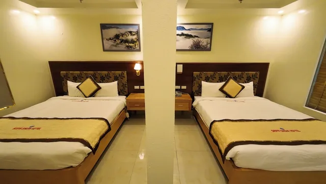 غرفة عائلية بسريرين كوين، Sapa Snow Hotel 3/9
