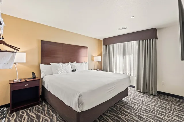 جناح بسرير كينج بإطلالة على البحيرة مع أريكة، Cobblestone Hotel & Suites - Two Rivers 2/4
