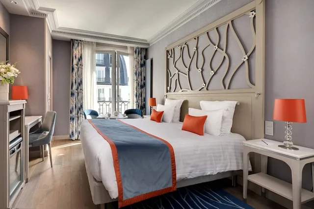 غرفة بسريرين منفصلين، Hotel Rochester Champs-Elysees 10/10