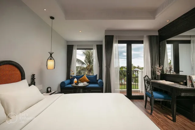 غرفة ديلوكس بسرير كينج بإطلالة على النهر، Shining Riverside Hoi An Boutique and Spa 1/5