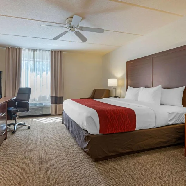 غرفة بسرير كينج مع أريكة، Comfort Inn Kissimmee Lake Buena Vista South 1/7