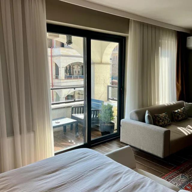 غرفة بسرير كينج بشرفة، Osmanli Manor Hotel 10/10