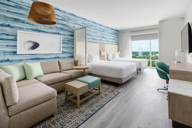 غرفة بسريرين كوين مع أريكة لذوي الإعاقة، Hyatt Place Panama City Beach 6/8