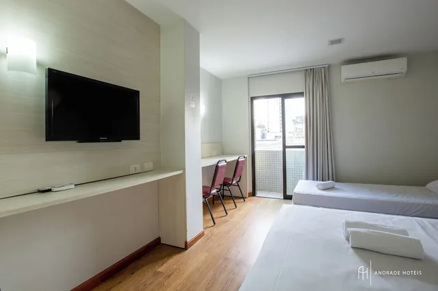 غرفة قياسية ثلاثية بسرير مزدوج وسرير فردي، Rede Andrade Vernon Hotel 4/8