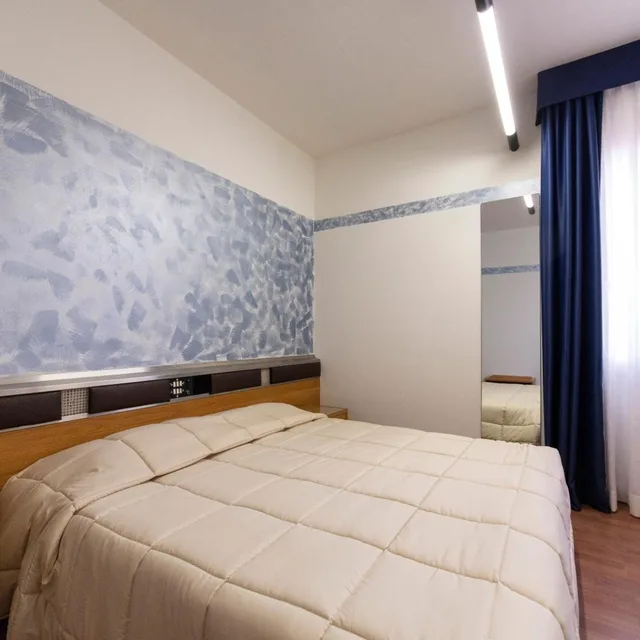 غرفة بسرير مزدوج أو سريرين منفصلين بإطلالة على البحر، Park Hotel Rimini 6/10