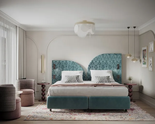 غرفة قياسية بسرير كوين، Hotel Indigo Krakow Wawel Castle by IHG 4/7