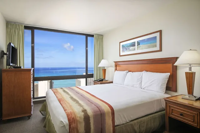 جناح بإطلالة على البحر بغرفة نوم واحدة، Aston Waikiki Sunset 1/3
