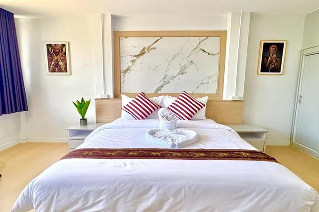 غرفة ديلوكس بسرير مزدوج، Jomtien Wave Residence 1/3