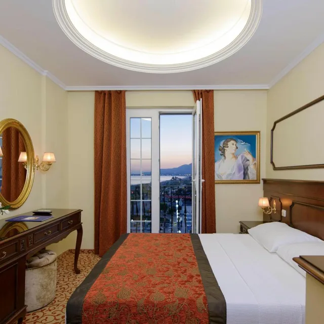 غرفة بسرير مزدوج بإطلالة على البحر، Antique Roman Palace - Adults Only Ultra All Inclusive 4/10