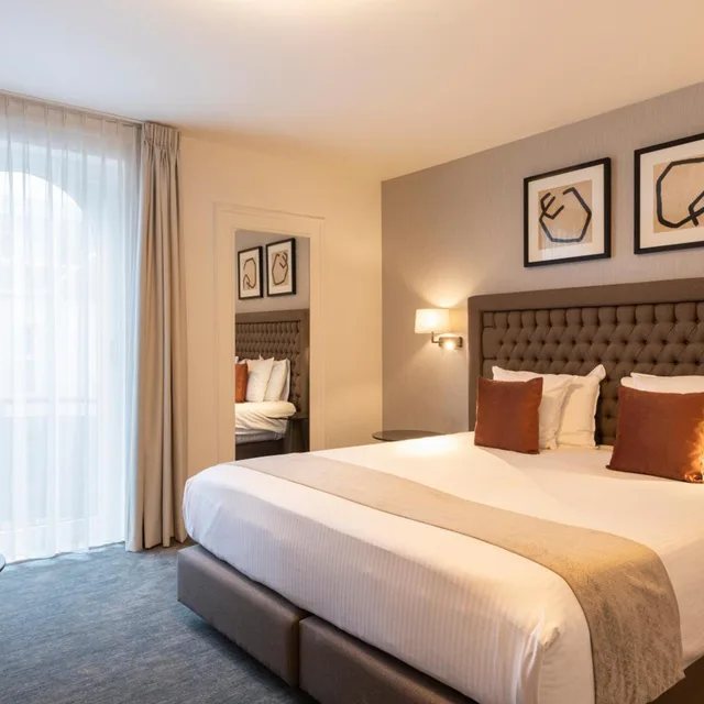 غرفة بسرير مزدوج أو سريرين منفصلين بشرفة، Dukes Academie 1/4