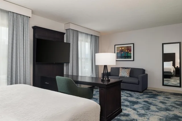 جناح استوديو بسرير كينج مع أريكة، Hampton Inn And Suites Baton Rouge Downtown 1/10