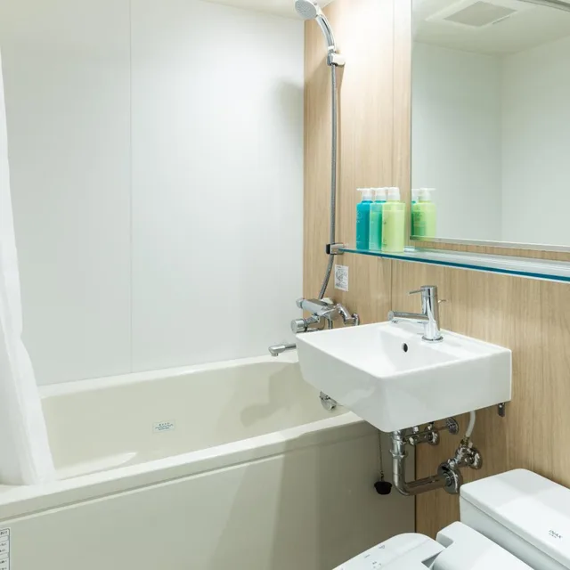 غرفة بسريرين منفصلين بحوض استحمام، Kazusaya Hotel 2/2