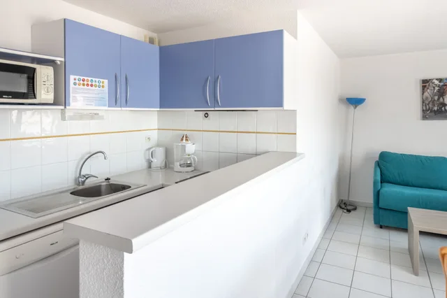 شقة بسرير بطابقين بغرفة نوم واحدة مع أريكة، Residence Residhotel Le Mayflower 2/4