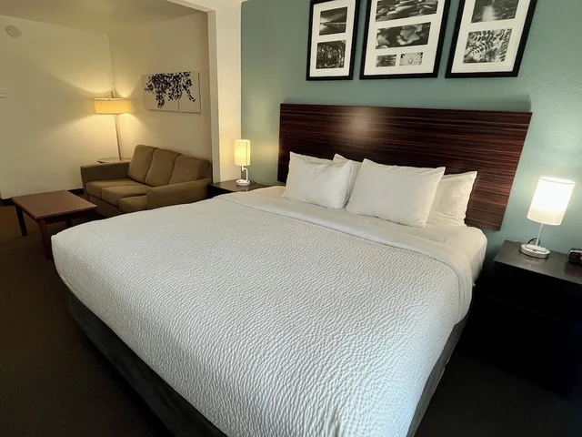 جناح بسرير كينج مع أريكة لذوي الإعاقة، Sleep Inn & Suites Palatka North 5/8