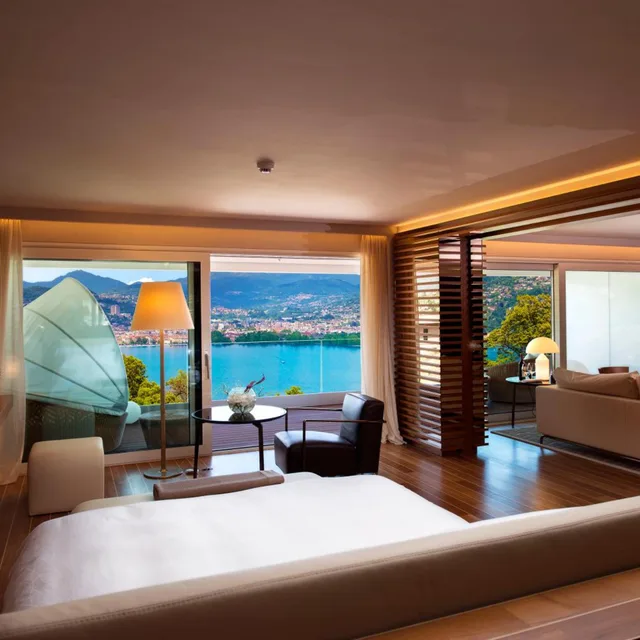 جناح بسرير كينج بإطلالة على البحيرة، THE VIEW LUGANO 4/10