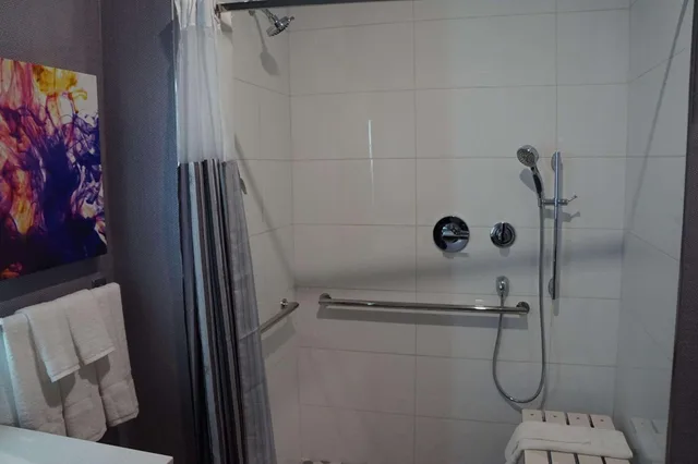 غرفة بسرير كينج بحوض استحمام لذوي الإعاقة، La Quinta Inn And Suites By Wyndham Lewisville 6/6
