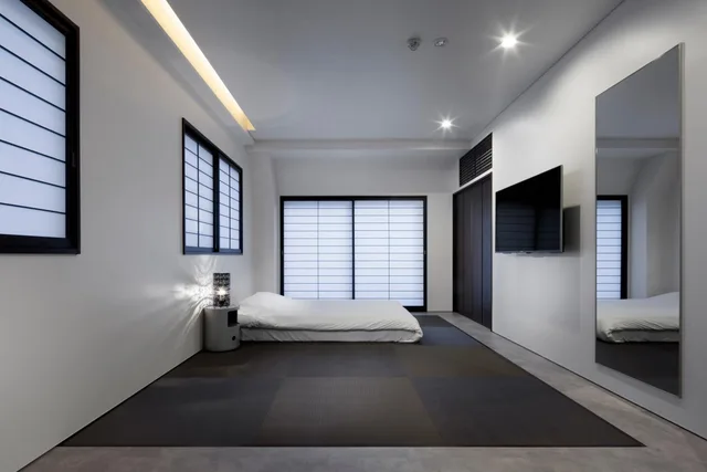 غرفة يابانية غربية بفرشتي فوتون، Shinjuku City Hotel N U T S 2/2
