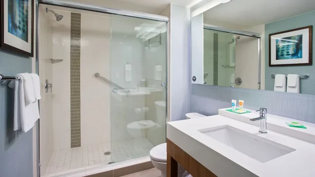 غرفة بسرير كينج مع أريكة لذوي الإعاقة، Hyatt Place Boca Raton Downtown 1/2