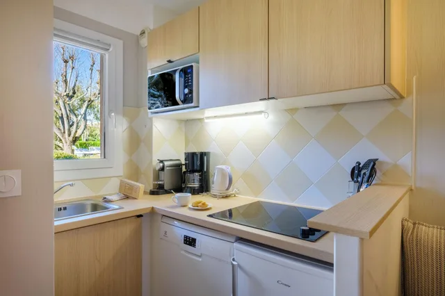 1 Bedroom, Apartment, King Bed, Balcony or Terrace، Pierre Vacances Les Rives de Cannes Mandelieu 3/3