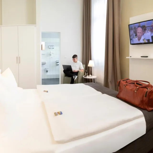 غرفة قياسية بسرير كينج، Hotel Am Schlosspark 8/10