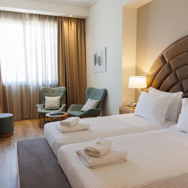 غرفة قياسية بسرير مزدوج أو سريرين منفصلين بإطلالة على المدينة، PATRAS PALACE HOTEL 1/4