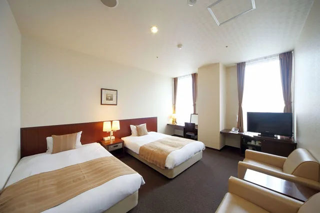 Semi Room, Comfort, 2 Semi Double Beds، Asahikawa Toyo Hotel 1/1