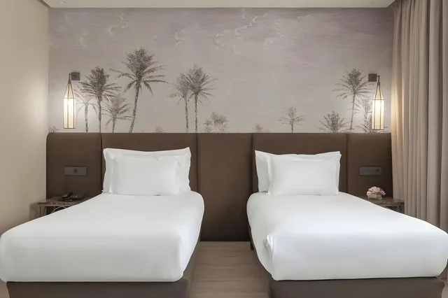 غرفة ديلوكس بسريرين منفصلين بإطلالة على الحديقة، Grand Plaza Marrakech 1/1
