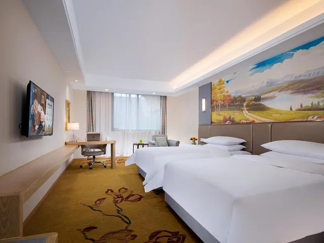غرفة ديلوكس بسريرين منفصلين، Vienna International Hotel (Nanjing Zhushan Road Metro Station) 2/3