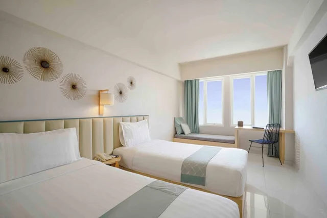 غرفة ديلوكس بسريرين منفصلين، Hotel Solaris Kuta Bali 4/6
