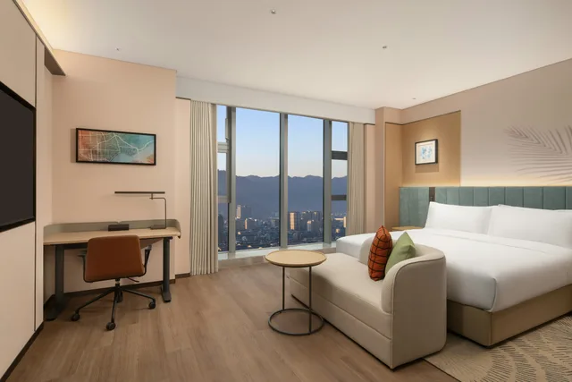 غرفة بسرير كينج، Hilton Garden Inn Hangzhou Fuyang Fuchun 1/7
