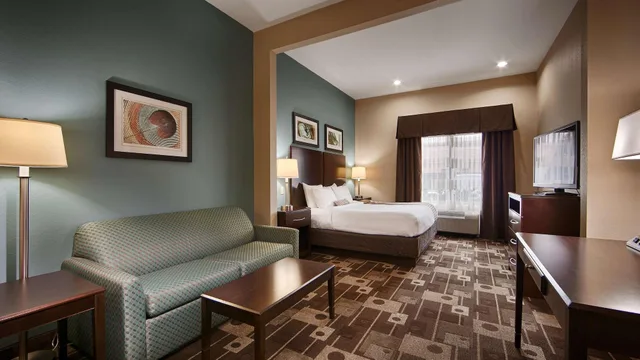 غرفة قياسية بسرير كينج لذوي الإعاقة، Spark by Hilton Houston Bush Intercontinental Airport 1/4