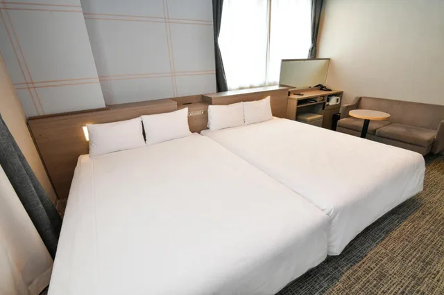 Deluxe, Twin Beds, Station View، Sanco Inn Nagoya Shinkansen Guchi Annex 3/10