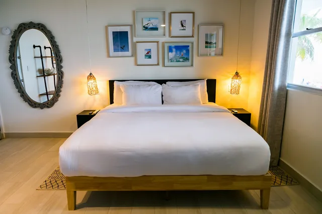 غرفة ديلوكس بسرير كينج وسرير كينج أو كوين بإطلالة على البحر، Numero 1 Guest House 3/9