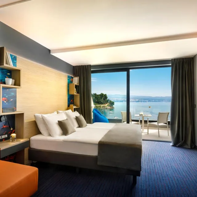 غرفة سوبيريور عائلية بإطلالة على البحر بشرفة، Hotel Icici 3/8