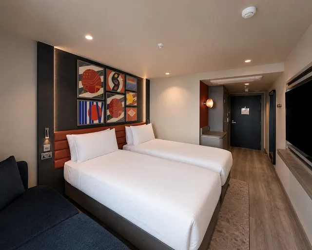 غرفة قياسية بسريرين منفصلين، Hampton by Hilton Manchester City Centre 5/9